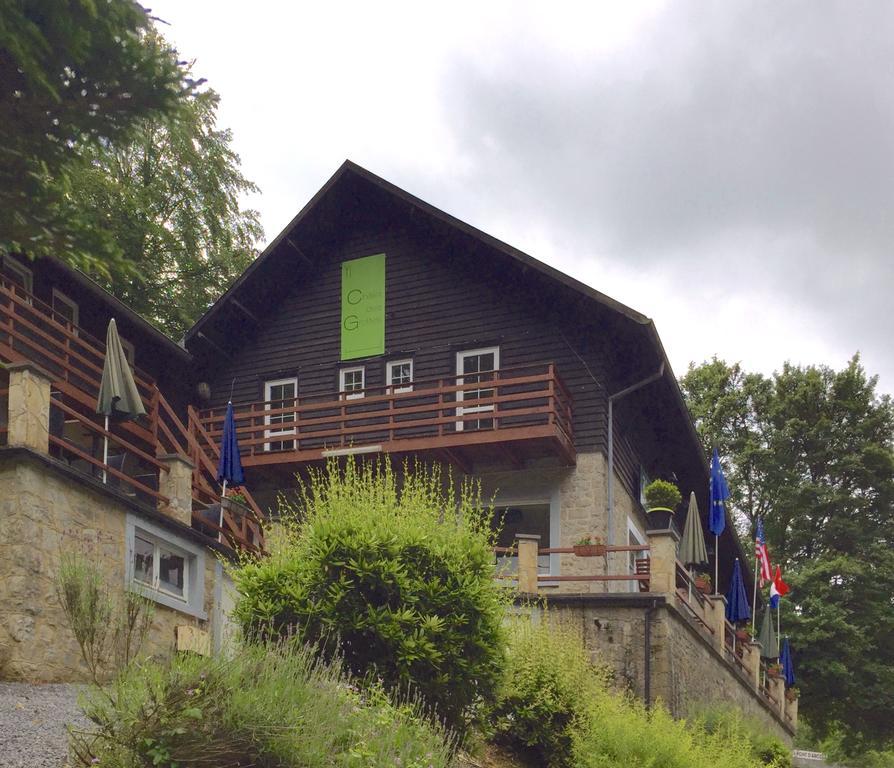 Hotel Chalet Des Grottes Hastière-Lavaux Exterior foto